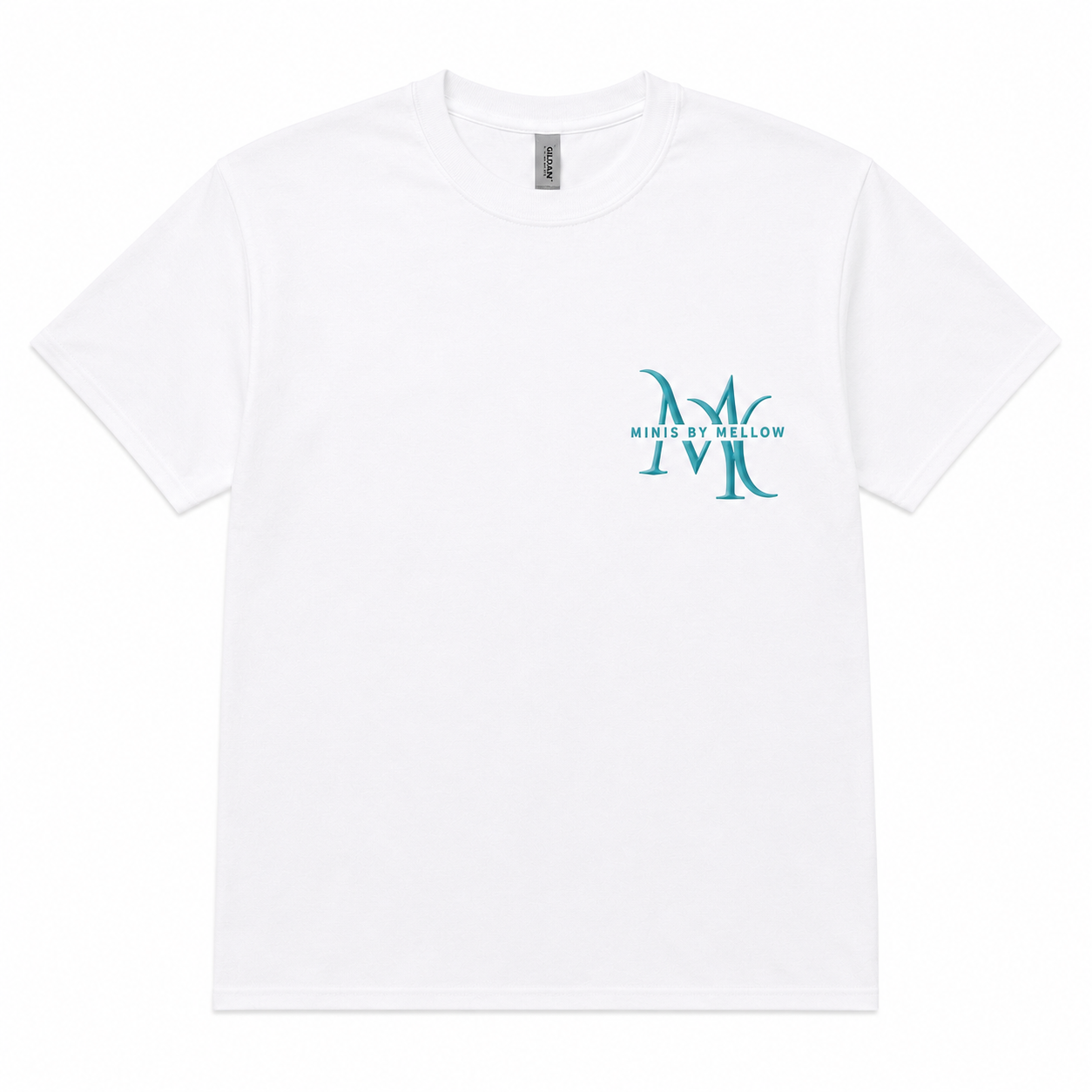 Aqua Monogram Signature Tee